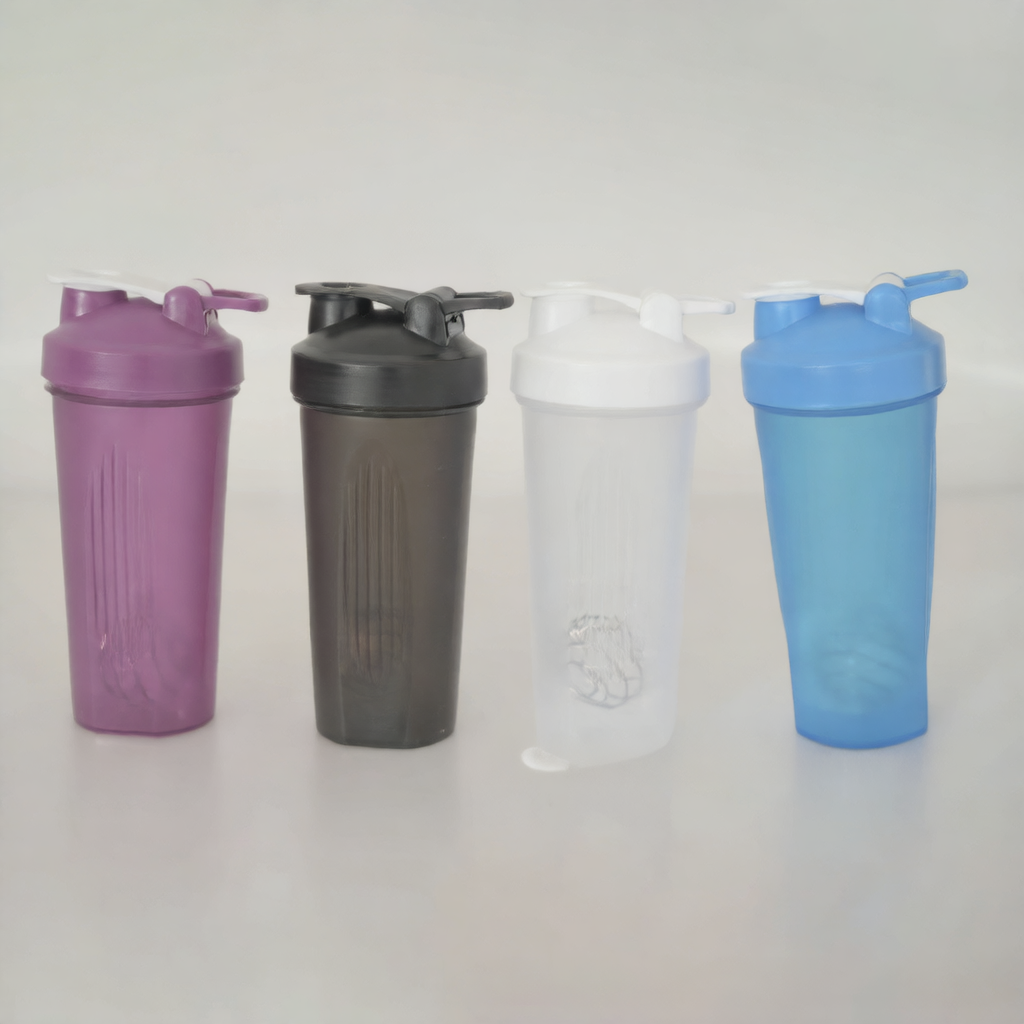 600ml Plastic Protein Shaker Cup with Mixing Ball